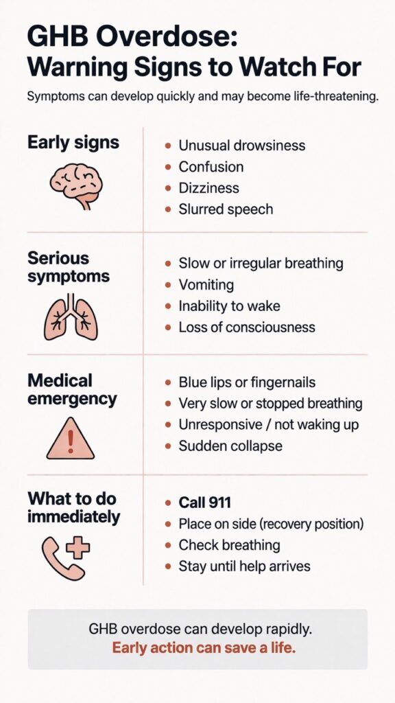 bpc-157 overdose symptoms GHB Drug: Warning Signs of Overdose and Why It's Dangerous